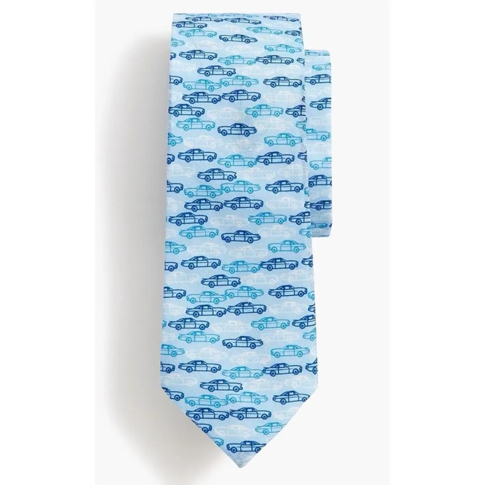 J. Crew Cotton Boys' Race Car Tie New With Tags ~ Size 52” ( length)